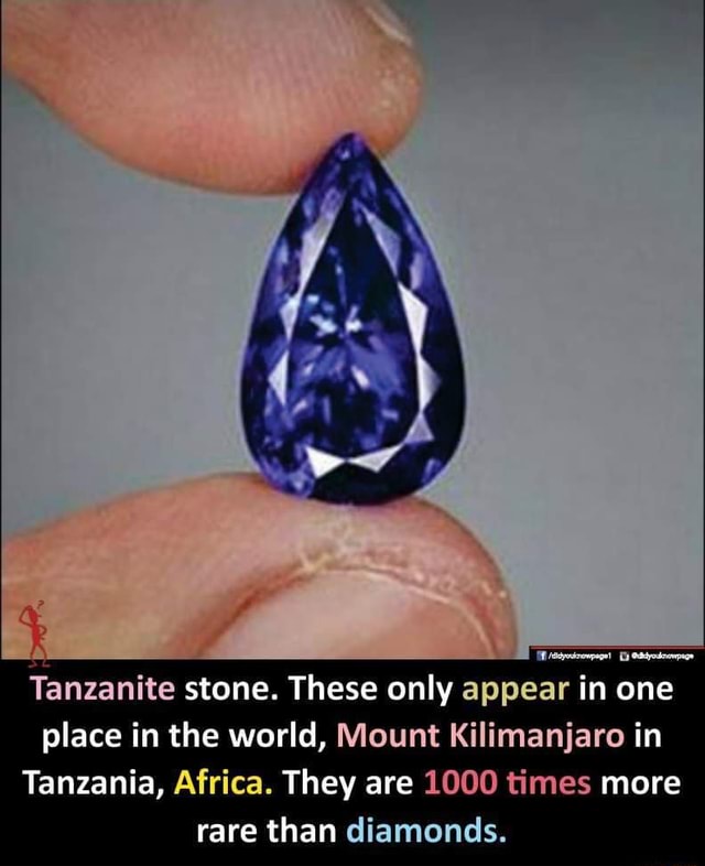 Tanzanite rarer clearance than diamonds