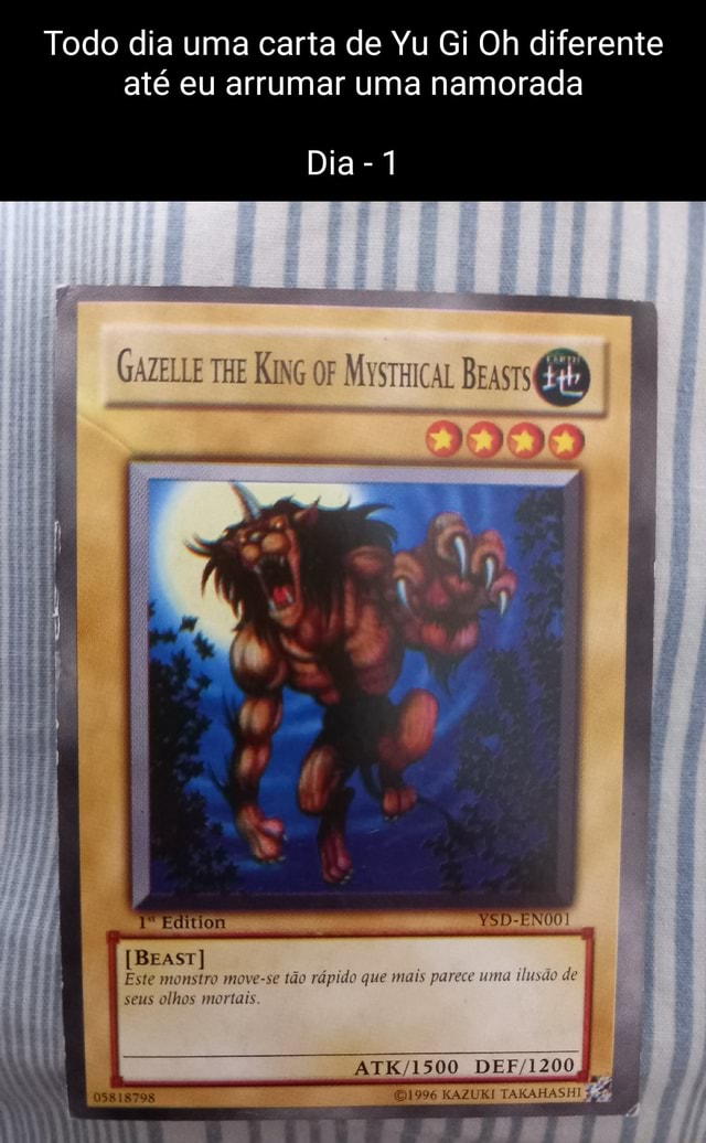 Todo dia uma carta de Yu-Gi-Oh diferente