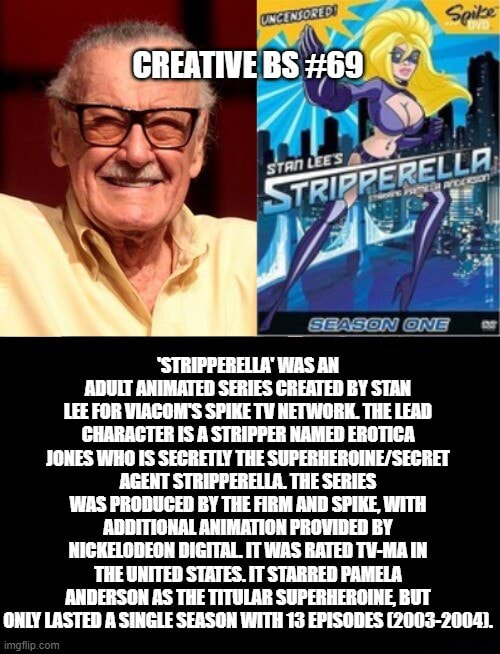 'Stripperella' was an adult animated series created by Stan Lee for