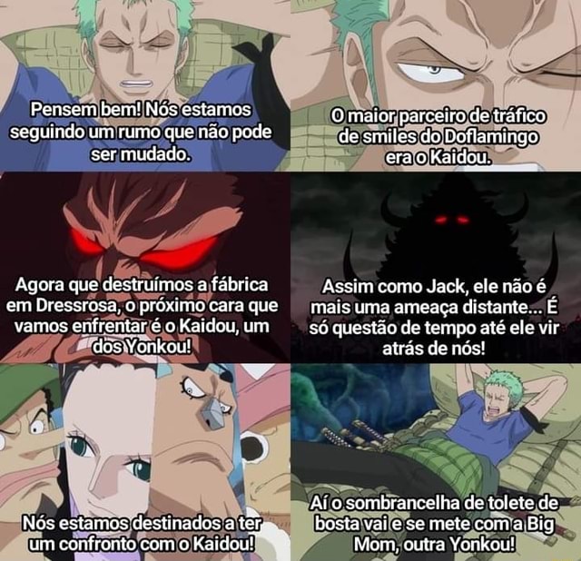 One Piece UP - Esses momentos são muito engraçados. 😂😂 Luffy já pode ser  considerado nível Yonkou?! O capítulo 1011 foi sensacional e acabou rolando  algumas coisas que mudará o rumo da