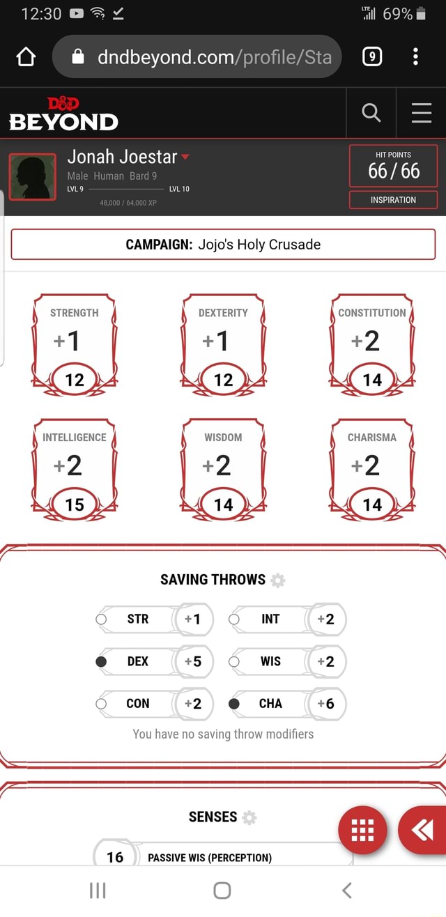 We made a jojo DnD campaign. BEYOND Jonah Joestar LVL9 CAMPAIGN Jojo