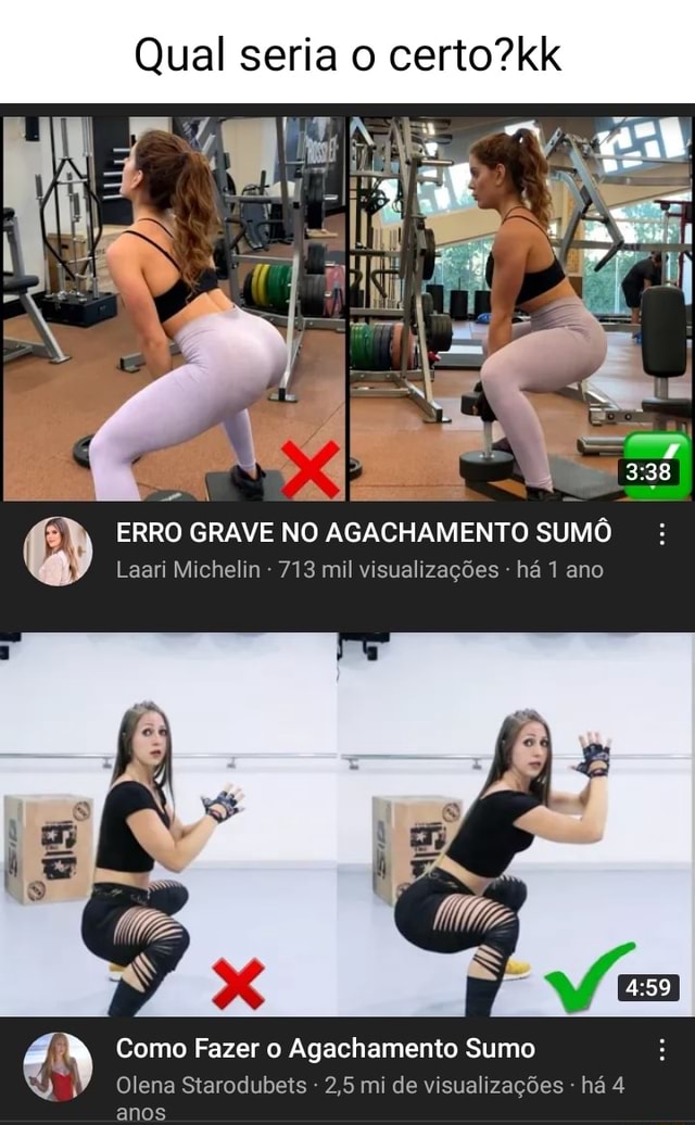 ERRO GRAVE NO AGACHAMENTO SUMÔ 