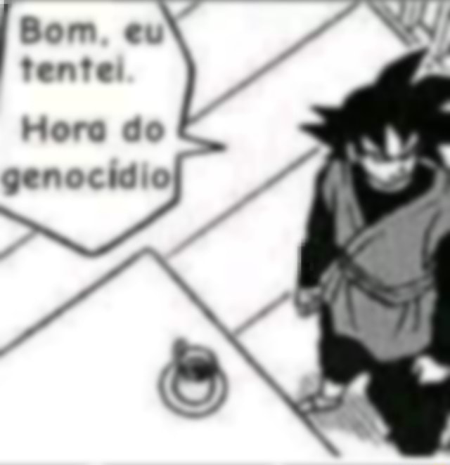 Desenho do Goku, só que eu tentei lembrar o design dele de cabeça - iFunny  Brazil