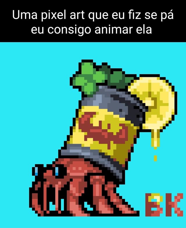 Tentando fazer pixel art até aprender Dia 2 boneco de palito - iFunny Brazil