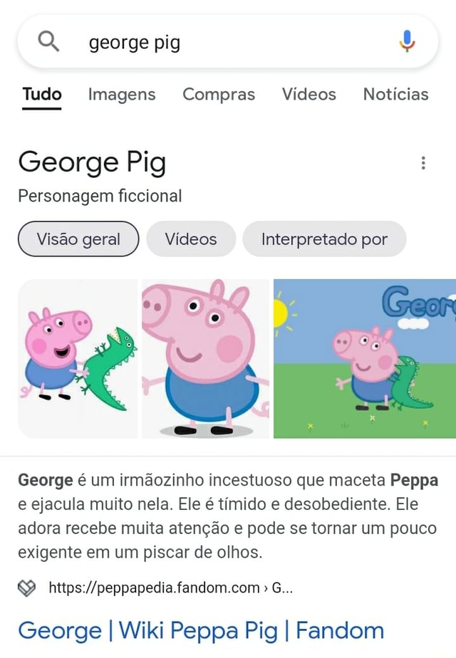 George Pig Personagem ficcional Interpretado por Vídeos George Pig