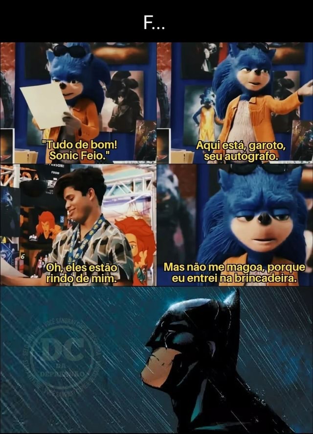 o SONIC FEIO entrou no MEU MUNDO 