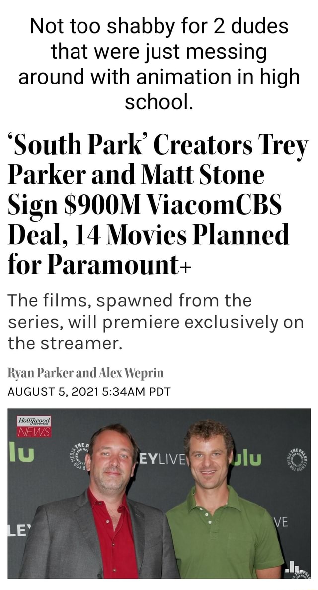 South Park creators sign $900m deal to make seasons and movies