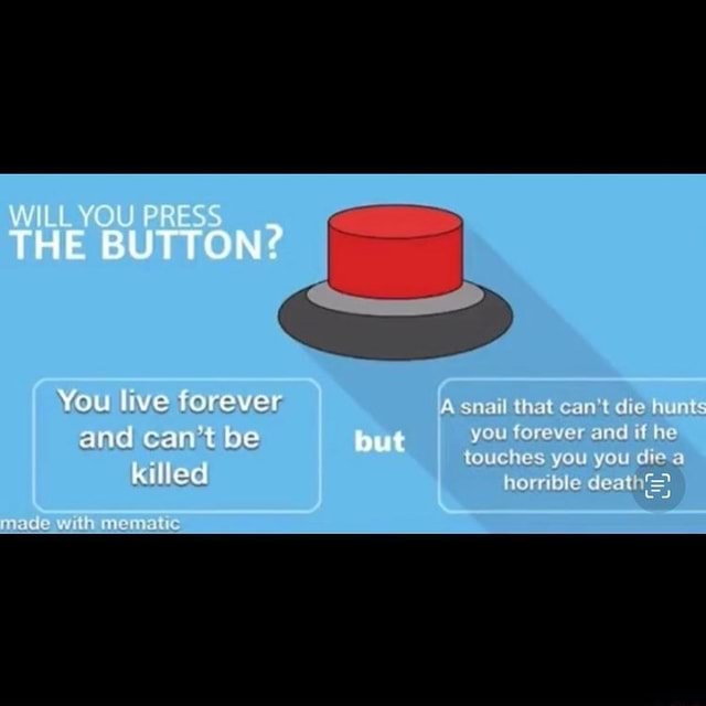 PRESS THE BUTTON!  Will You Press The Button? 