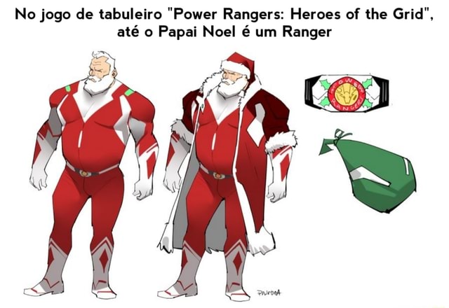 Visual do Papai Noel Ranger é revelado para o jogo Power Rangers Heroes of  the Grid