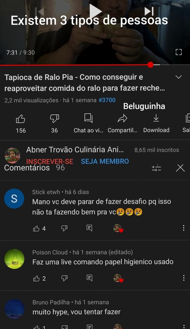 Bi Existem Tip De Pessoas Tapioca De Ralo Pia Como Conseguir E