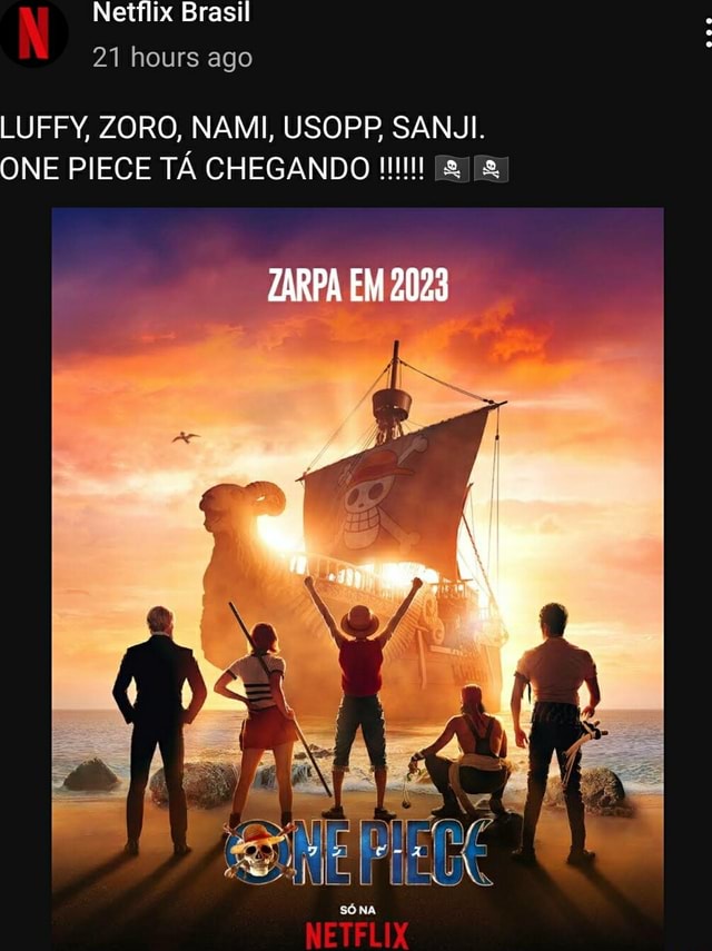 AO VIVO SANJI E ZORO LAVANDO PRATOS POR 24 HORAS I One Piece I Netflix  Brasil AOVi..- Netflix Brasil - 243 assistindo - iFunny Brazil