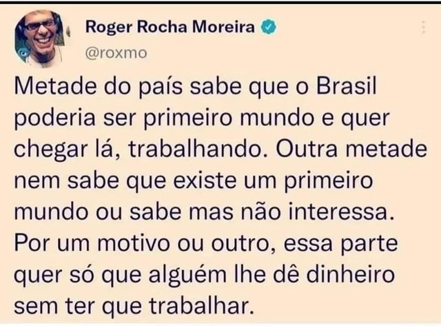 Roger Rocha Moreira on X:  / X
