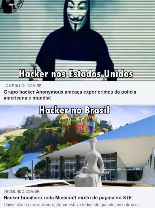 Hacker brasileiro roda Minecraft direto de página do STF