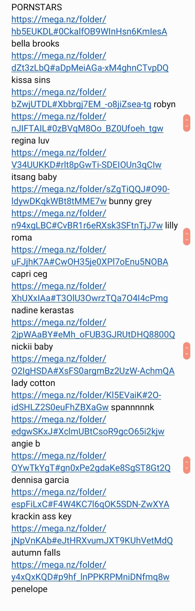 Mega.nz folder links