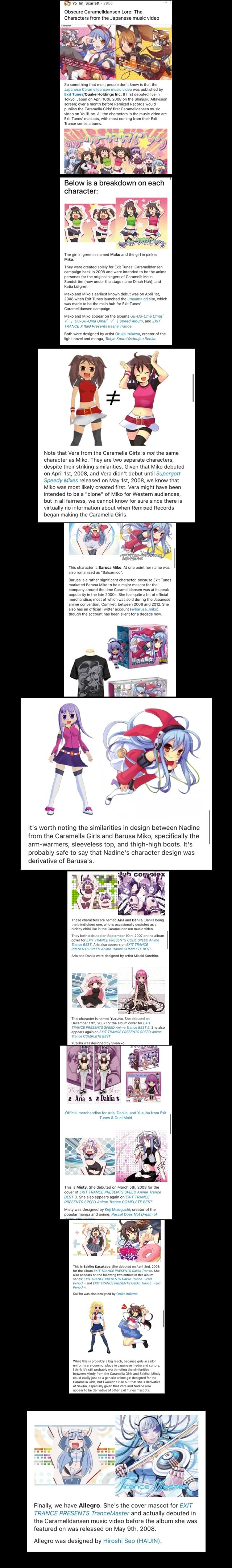 Obscure Caramelidansen Lore: The Characters from the Japanese music video  mething that most people don't know 'video on YouTube In the muste video  are Below is a breakdown on each character: Miko
