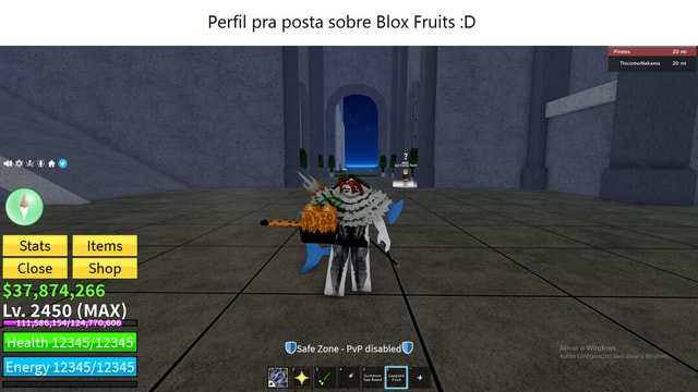 Pov: você está vendo um cara que saiu da safe zone no blox fruits - iFunny  Brazil