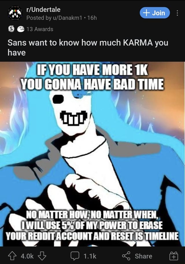 Sans - Undertale - You're gonna have a bad time!