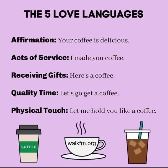 Coffee is My Love Language Cold Glass Cup / Ice Coffee Cup 