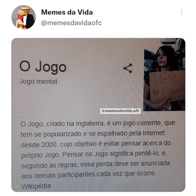 N/A - Memes da Vida (amemesdavidaofe AMANHÃ TEM JOGO DO BRASIL