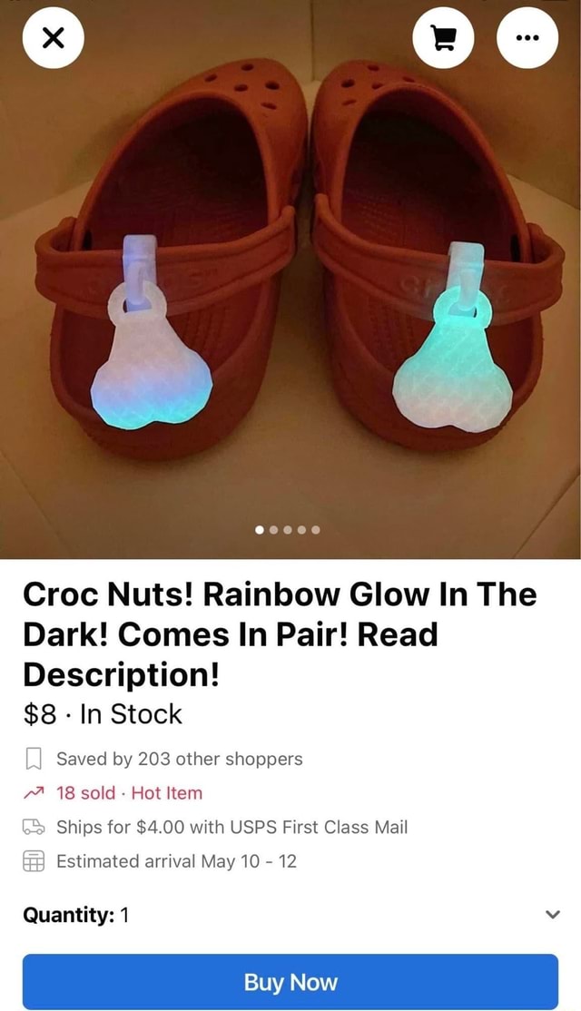 Dark discount rainbow crocs