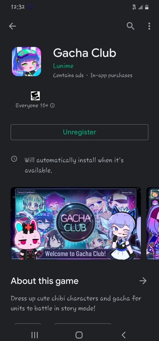 Gacha Club Contains ads In-app purchases About this game Dress up cute  chibi characters and gacha for units to battle in story mode! - iFunny  Brazil