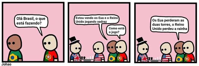 Inglaterra jogando xadrez contra os estados unidos : r/HUEstation