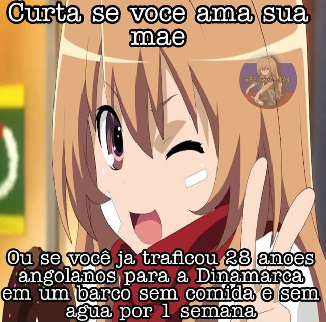 Quando vc é pego no flagra descascando banana Vi no anime e tive q