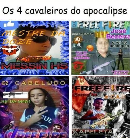 Os 4 caualeros do apocalipso eme bate oza soca fofo meigo rápido fino -  iFunny Brazil