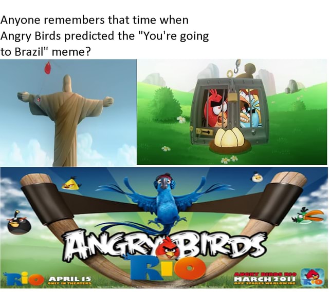 you're going to brazil in rememed meme game 