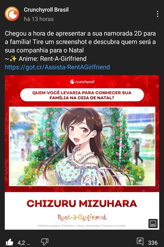 Rent-a-Girlfriend Família e Namorada - Assista na Crunchyroll