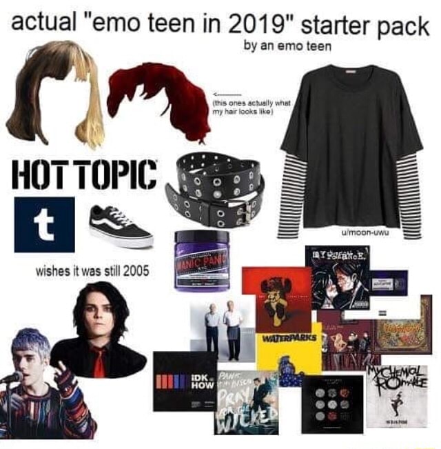 roblox emo starter pack : r/starterpacks