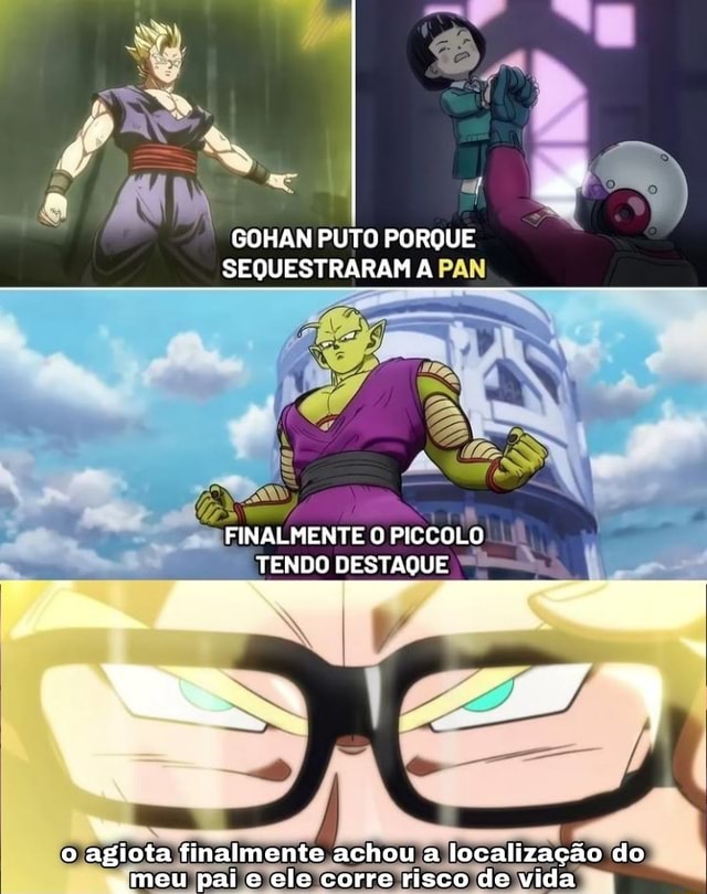 GOHAN PUTO PORQUE SEQUESTRARAM A PAN FINALMENTE O PICCOLO TENDO