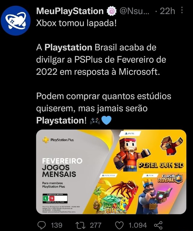 PS Plus) PlayStation Plus: Jogos grátis em Fevereiro de 2022!