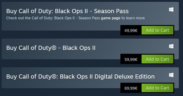 Buy Call of Duty®: Black Ops II Season Pass