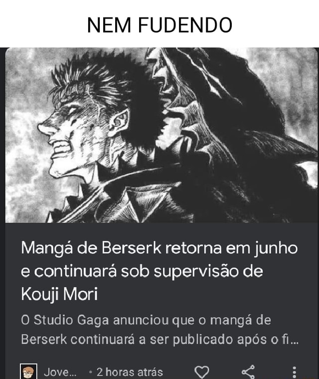 Berserk anuncia retorno da publicação