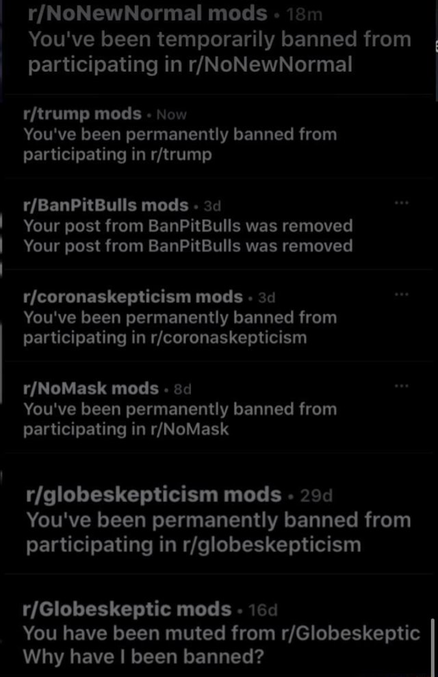 Mods - You've Been Temporarily Banned From Participating In Mods Now ...