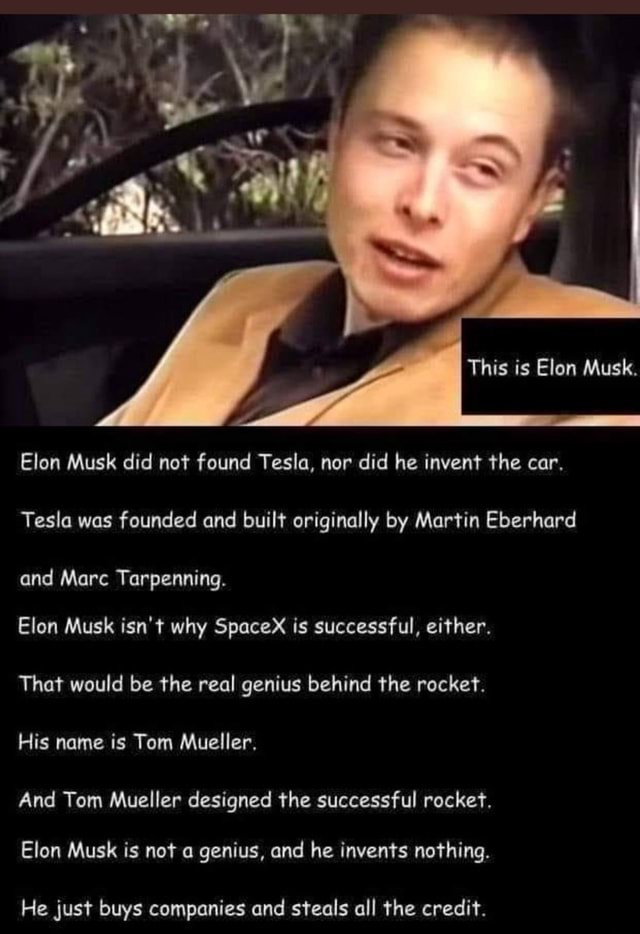 elon musk didn t found tesla