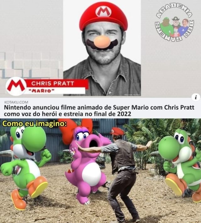 Chris Pratt será Mario em filme animado da Nintendo - Conheça o elenco