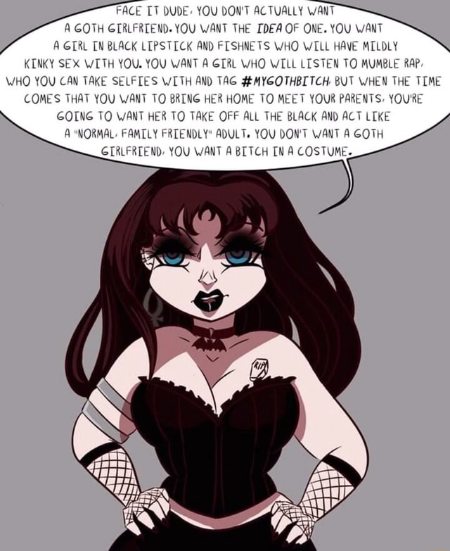 POV: you tell the cute goth girl in ur class u like her by LilFatPepper --  Fur Affinity [dot] net