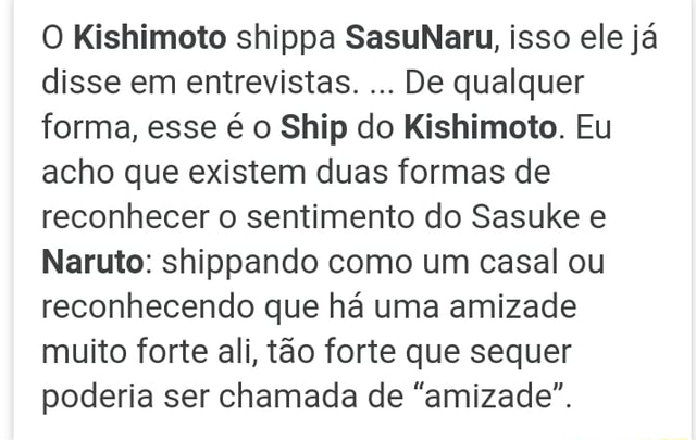 Kishimoto se arrepende da escolha dos casais