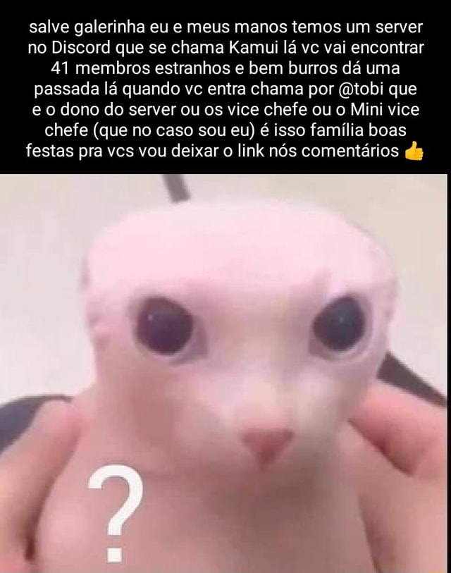 Olá quase humanos do Ifunny, eu e uns manos temos um server do discord para  jogar