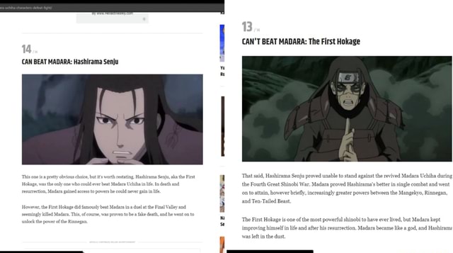 Hashirama Senju the 1st hokage