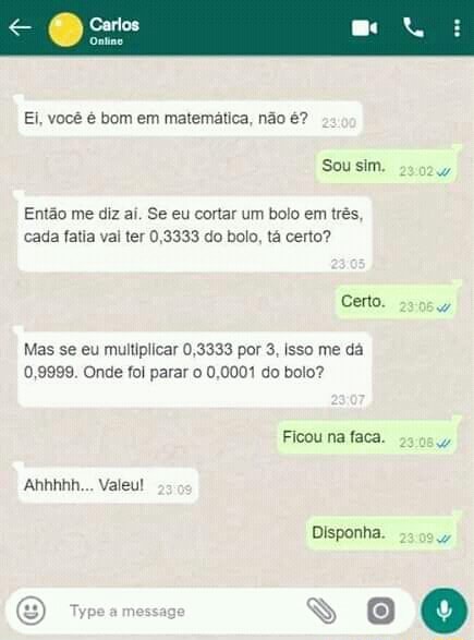 Vc é bom em matemática?