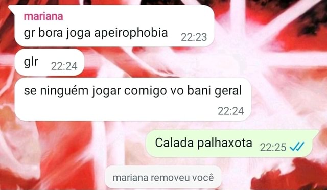 Mariana gr bora joga apeirophobia 23 glr 2224 I se ninguém jogar