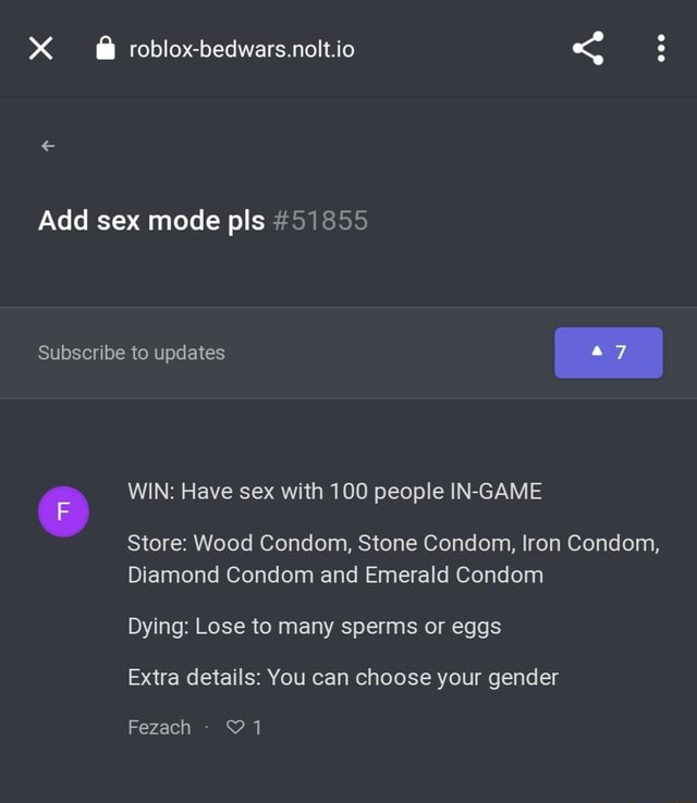 Roblox Add Sex Mode Pls 51855 Subscribe To Updates Win Have Sex With 100 8986