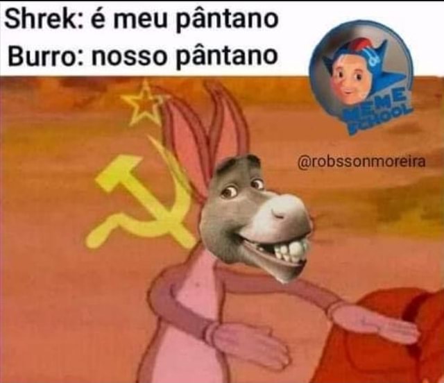 O Shrek O Burro explicando perguntando Que ainda se já tá distante chegou -  iFunny Brazil