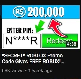 SECRET* ROBLOX Promo vode Gives FREE ROBUX! - iFunny Brazil