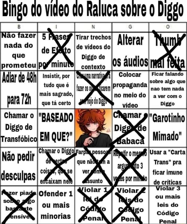 Von Regium on X: Olha o bingo aí gente! 🙌🏻