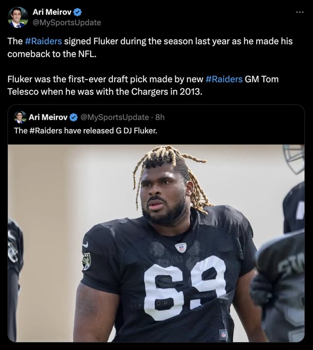 Ari Meirov @MySportsUpdate The #Raiders Signed Fluker During The Season ...