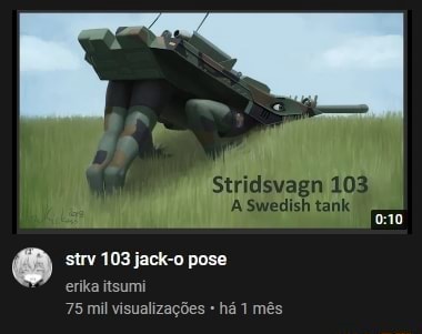 Stridsvagn 10: tank strv 103 jack-o pose erika itsumi 75 mil ...